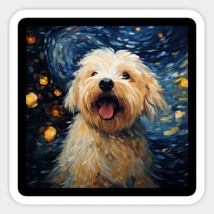 Happy Puli Dog Puppy Painting Sticker